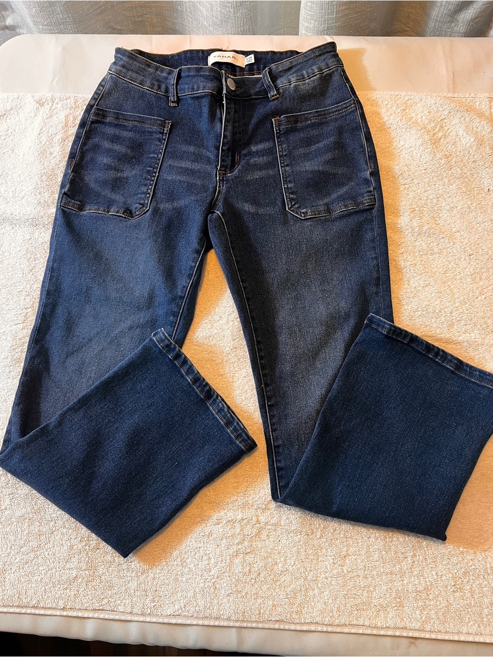 Tahari Dark Blue Straight-Leg Women’s Jeans SIZE 6